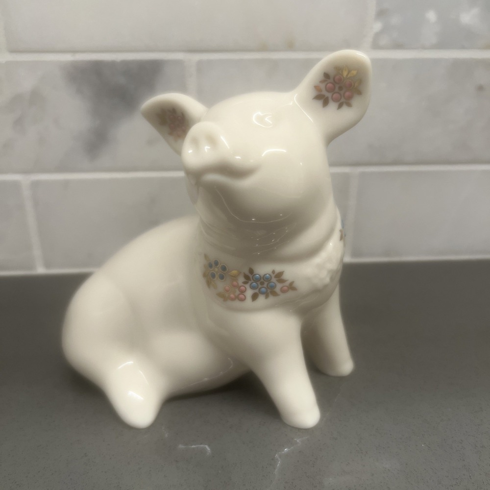 Beautiful Lenox China Jewels Collection Decorative Pig Figurine 1992